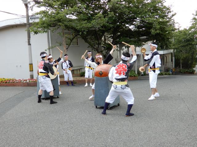 高田町祇園太鼓保存会の皆様が演舞を披露して頂きました！