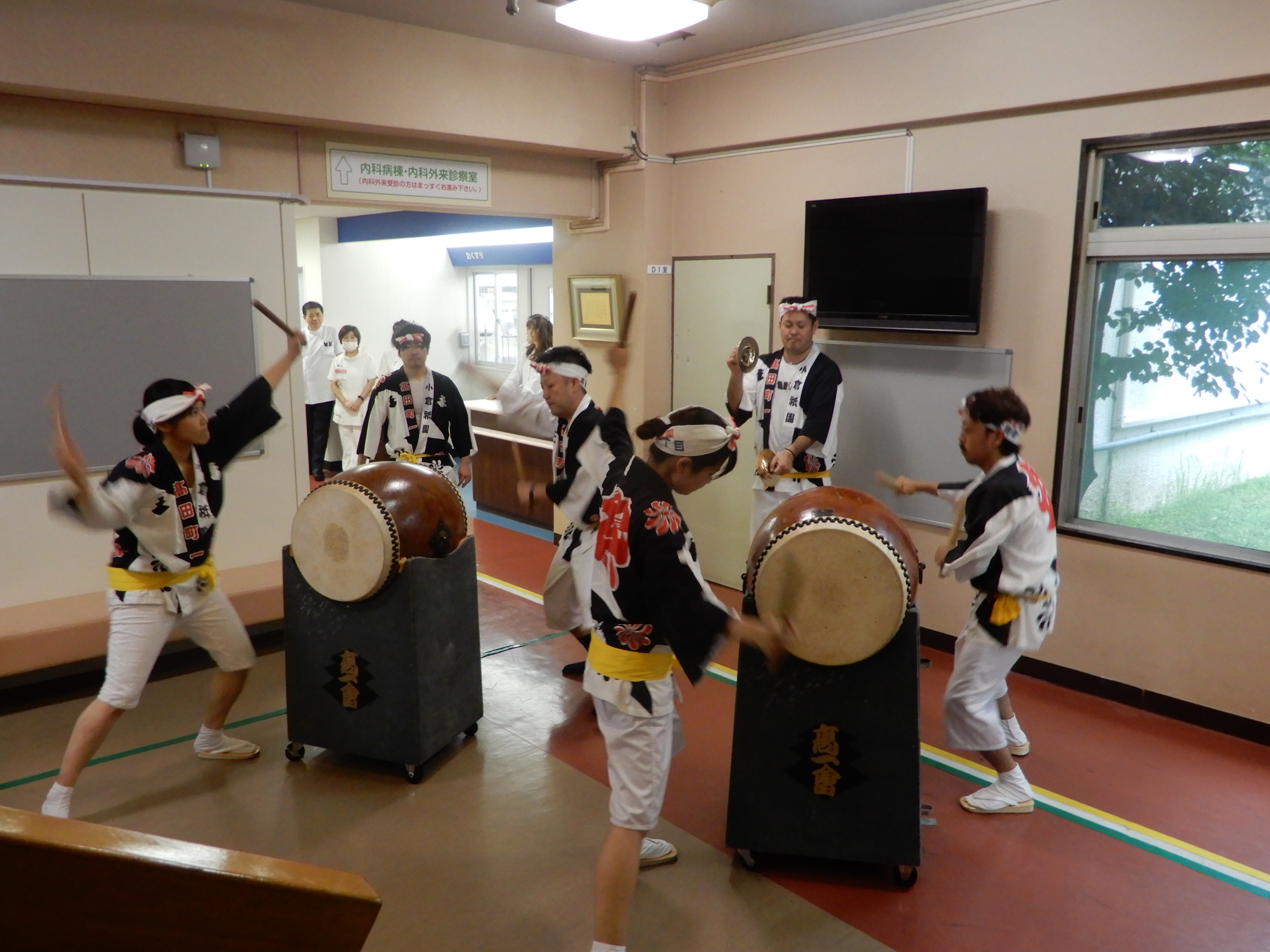 祇園太鼓の演舞